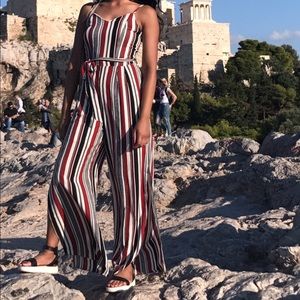 Striped Jumpsuit